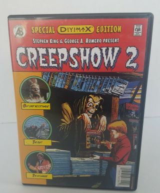 Creepshow 2 Dvd Rare Horror Cult Stephen King George Romero Zombie Raft Blob Oop