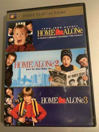 Home Alone Trilogy 1 2 3 Dvd Set Rare Dvd York Macaulay Culkin