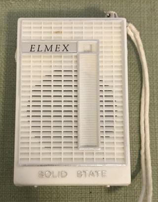 Rare Vintage 1960s Elmex Solid State Model No.  ? Transistor Radio Made In Japan