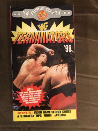 Wwf Terminators 96 Vhs Coliseum Video Extremely Rare Tape
