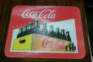 Rare Vintage Coca Cola Glass Cutting Board 15.  75 " X 11.  75 "