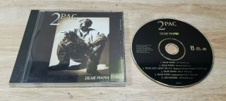 Rare Dear Mama - [maxi Single] By 2pac (cd,  1995,  Interscope (usa))