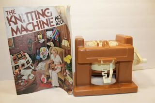The Knitting Machine By Mattel Loom,  Project Book Vintage Rare 1974