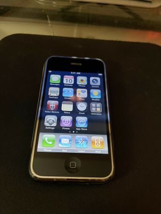 Apple Iphone 1st Generation 8gb At&t (3.  1.  3) Rare Phone Only.  No Accesories.