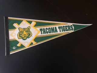 Vtg Tacoma Tigers Pennant Rare Jersey Rainiers Oakland A’s Minor League Jacket