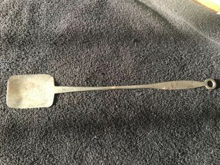 Antique 19th C Hand Forged Wrought Iron Spatula Peel