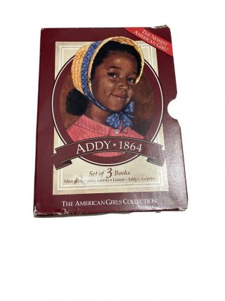Rare 1st 3 Book Boxed Set Addy American Girl 1864 " Newest American Girl " 1993