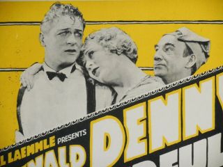 THE CHEERFUL FRAUD 1926 REGINALD DENNY EXTREMELY RARE UNIVERSAL MOVIE POSTER 2