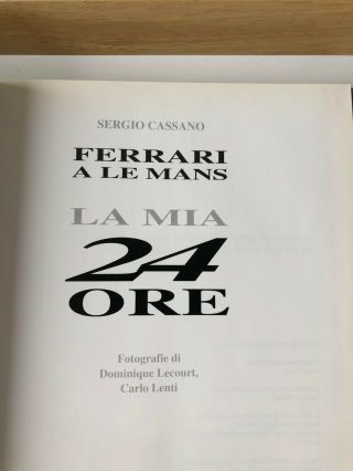 Ferrari At Le Mans Book - Rare