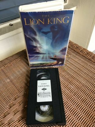 Walt Disney Rare Cover Lion King Black Diamond Vhs Classic Edition