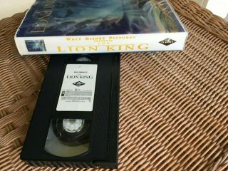 WALT DISNEY RARE COVER LION KING BLACK DIAMOND VHS CLASSIC EDITION 2