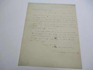 Historic Document Antique Signed Autograph Letter York 1830 Newcomb