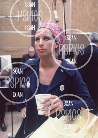 Barbra Streisand - Rare 1960s Candid Photo @ Columbia Recording Studios