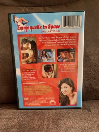 Emmanuelle In Space: One Last Fling (2001,  dvd) RARE UNRATED Krista Allen Erotic 3