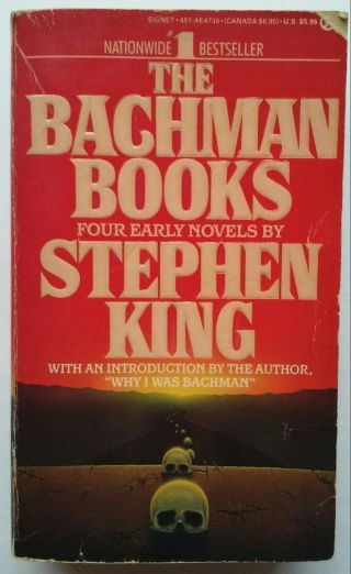 The Bachman Books 4 Novels By Stephen King 1986 1st Signet Printing Pb Oop Rare
