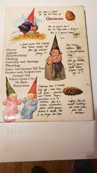 GNOMES 1977 HARDCOVER BOOK POORTVLIET/HUYGEN RARE COLLECTIBLE ABRAMS 2
