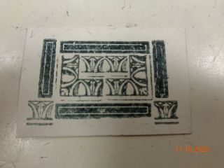 Printing Letterpress Printer Block Antique Art Deco Ornament Dingbats Print Cut 2