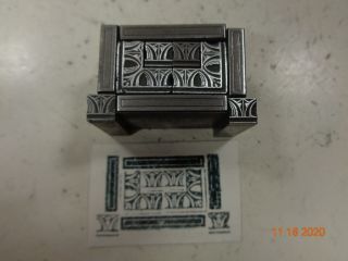 Printing Letterpress Printer Block Antique Art Deco Ornament Dingbats Print Cut 3