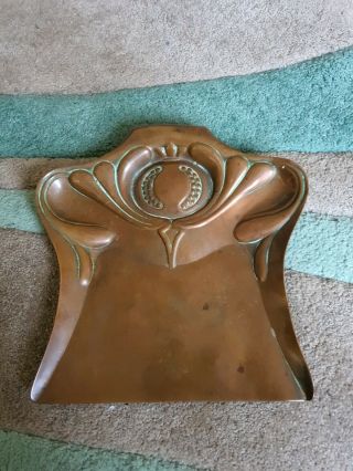 Art Nouveau Arts & Crafts Copper Butlers Crumb Tray