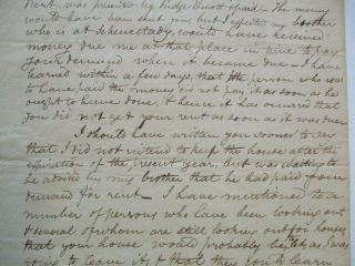 ANTIQUE 19TH CENTURY LETTER TO SMITH THOMPSON NY FRANCIS FROM POTTER ? LAWYER 3
