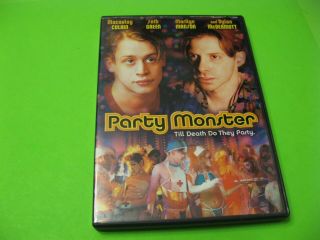 Party Monster (dvd,  2004) Rare Oop Seth Green,  Macaulay Culkin