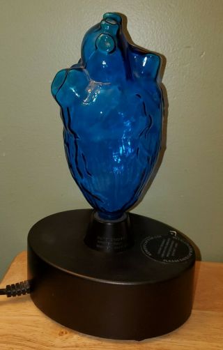 Rare Scientific Heart Mini Electra Plasma Glass Art Lamp W/ Valves Lumisource
