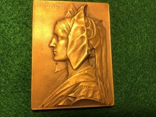 Bb 1711 Antique Bronze Medal Art Deco Signed By Artist Prudhomme French Ww1