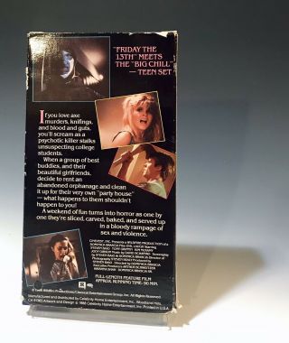 Evil Laugh RARE VHS 1986 Celebrity Video Ashlyn Gere Dominick Brascia SLASHER 3