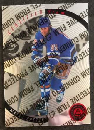 1997 - 98 Wayne Gretzky Pinnacle Certified “certified Team” Card 7 Of 20 - Rare