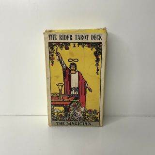 Vintage The Rider Waite Tarot Cards Deck 1971 Switzerland Complete Rare