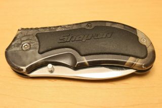 Rare Vintage Snap - On No.  1440c " Chubby " Camouflage Liner Lock Pocket Knife,