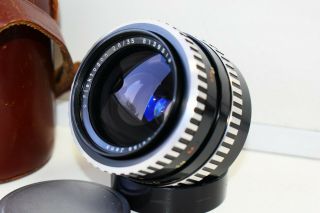 Rare Zebra Carl Zeiss Jena Flektogon 2.  8/35mm Wide Angle SLR lens M42 3