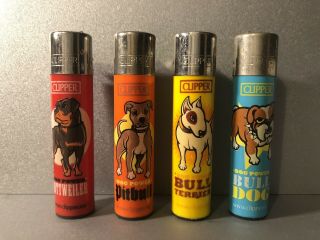 Rare Clipper Lighter Set - Set Of Four