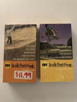 On Video Skateboarding Fall 2000 & Summer 2001 Vhs Rare Tony Hawk