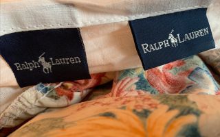 Ralph Lauren - Thousand Flowers Twin Bedskirt Dust Ruffle - Colorful Rare Htf Lovely