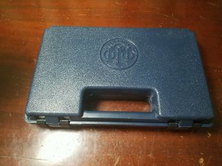 Beretta 92/96 Pistol Blue Plastic Hand Gun Box Case Dark Navy Blue Rare Vintage