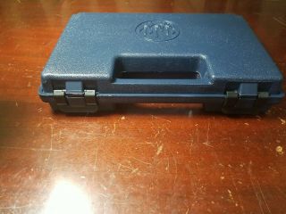 Beretta 92/96 Pistol Blue Plastic Hand Gun Box Case Dark Navy Blue Rare Vintage 2