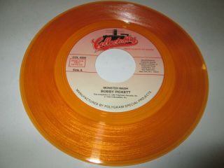 Bobby Boris Pickett Monster Mash 45 7 " Nm Near Us Orange Color Vinyl Rare