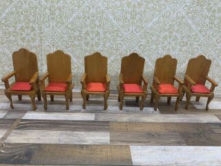 Dollhouse Mid Century Dining Chairs Small Scale