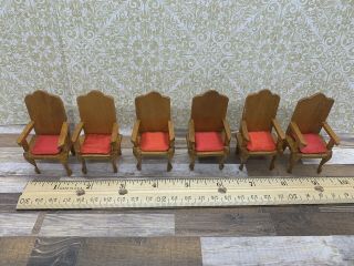 Dollhouse Mid Century Dining Chairs Small Scale 3