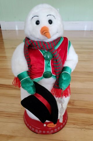 Rare Gemmy Frosty The Snowman Dancing Spinning Snowflake