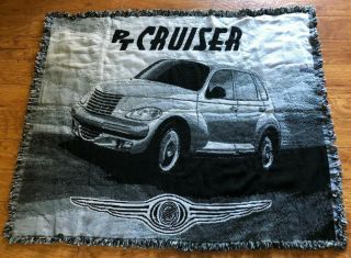 Rare Htf Chrysler Pt Cruiser Car Collectible Throw Blanket 53 " X43 "