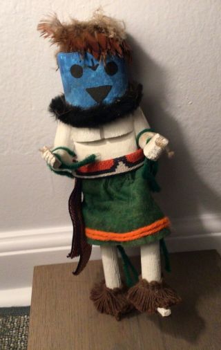 Authentic Native American Vintage Dancing Kachina Doll,  Old,  Rare,  10” Unusual