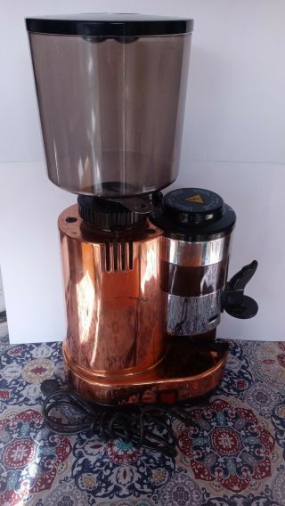 Rare Copper Gino Rossi Rr45 Commercial Espresso Bean Burr Grinder