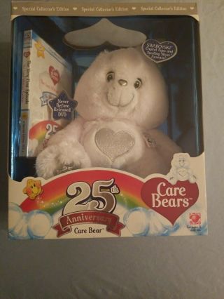 Special Edition 25th Anniversary Care Bear Swarovski Crystal Eyes,  Dvd Rare