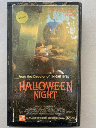 Halloween Night Aka Hack - O - Lantern Vhs Tape Cut Box Horror Movie Rare Priority