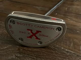 Rare Titleist Scotty Cameron Red X Putter 35” Rh Center Shaft