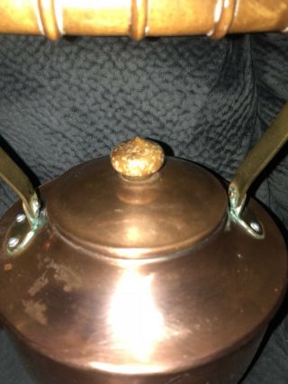 Antique Copper Kettle/tea Pot 2