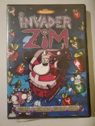 Invader Zim - Vol.  3: Horrible Holiday Cheer (dvd,  2004,  2 - Disc Set) Rare Oop