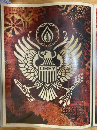 Obey Giant Shepard Fairey Keep It Underground Signed Numbered Screen Print Rare